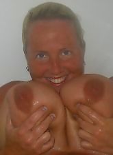 Daphne Stone takes a hot bath
